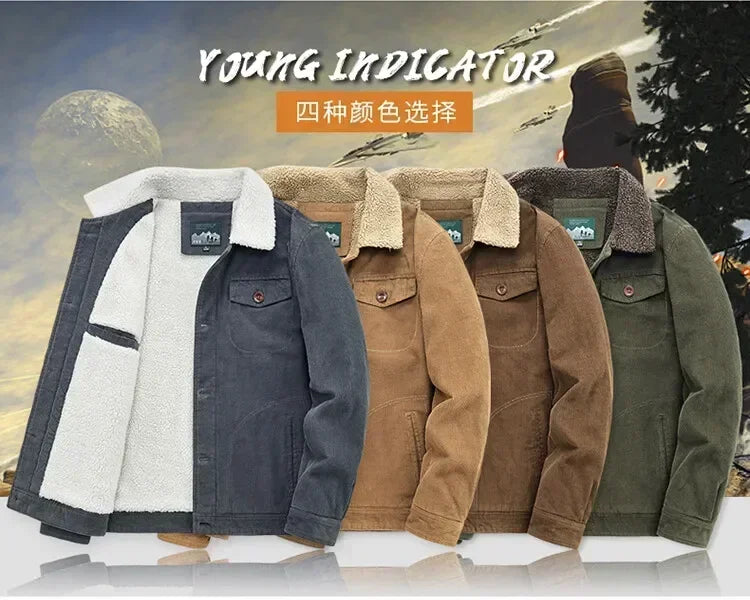 Men’s Tactical Military Windbreaker – Winter Fleece Jacket