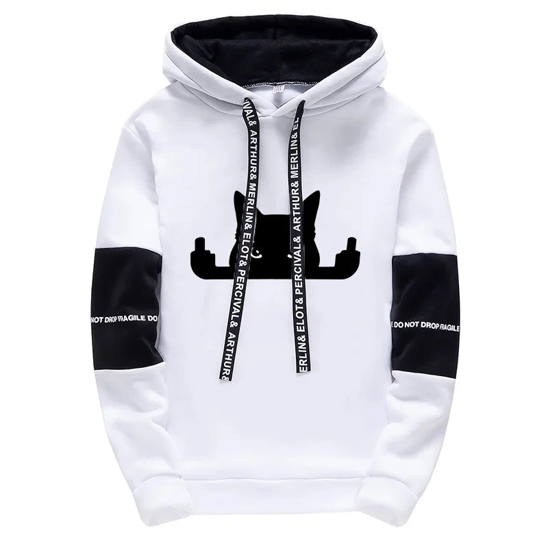 Men’s Hoodie & Sweatpants Set – Casual Printed Tracksuit