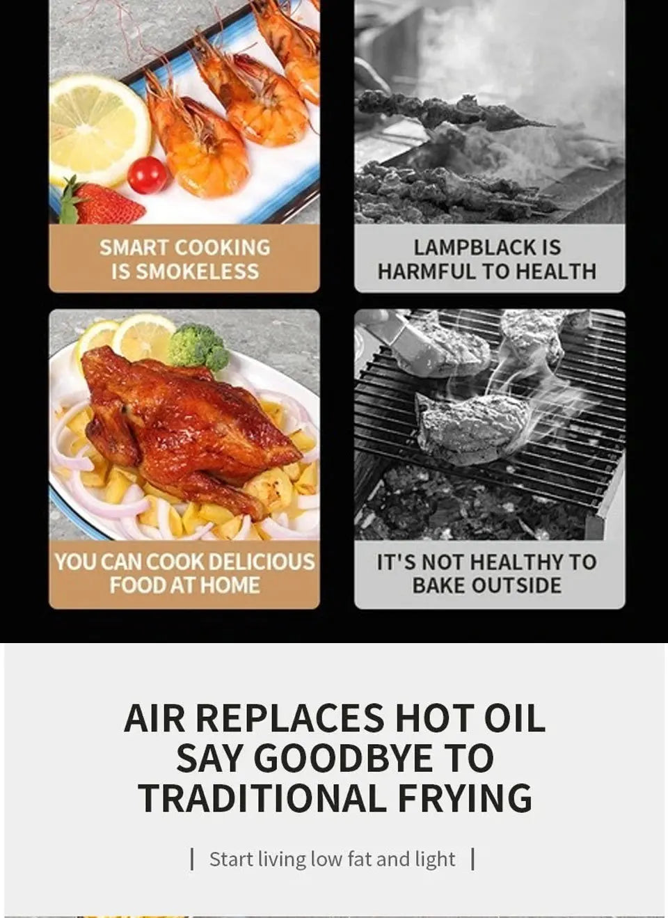 6L Air Fryer with Touch Screen