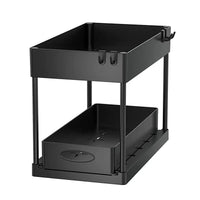 2-Tier Under Sink Organizer Sliding Drawer Rack