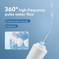 Portable Oral Irrigator Water Flosser + Electric Toothbrush Rechargeable Dental Water Jet Teeth Cleaning Whitening Oral Care Set