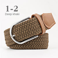 Unisex Colorful Canvas Belt – 107/120cm Casual Luxury Nylon Girdle for Men & Women