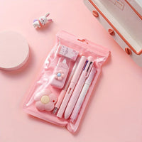 7pcs/set Cute School Supplies Gift Box - Durable and Diverse Stationery Set, Suitable for Students to Use