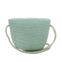 Girls’ Woven Straw Crossbody Shoulder Messenger Bag