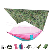 Swallowtail Camping Hammock with Mosquito Net & Rainfly