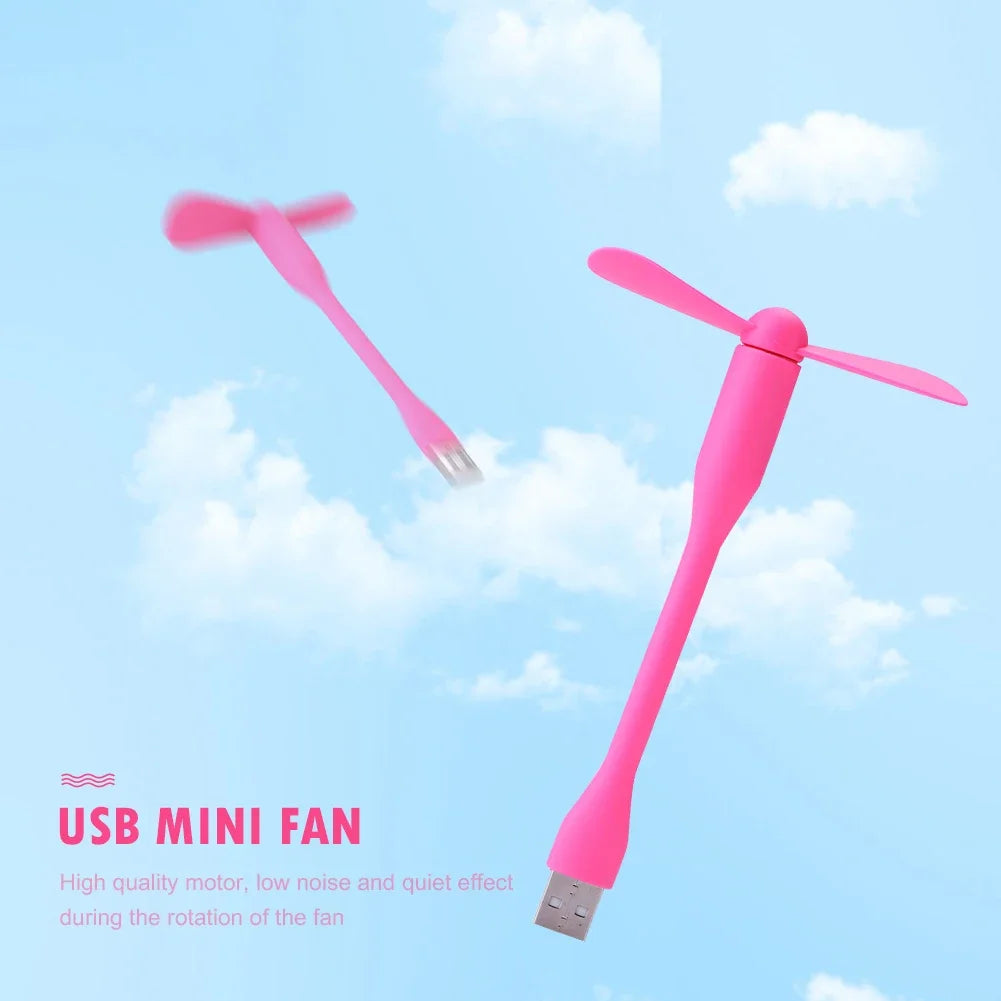Mini USB Flexible Fan – Portable Cooling Fan for Laptop & Power Bank