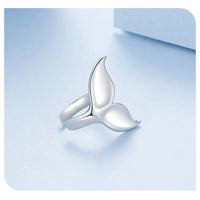 Bamoer 925 Silver Mermaid & Starfish Ocean Hoop Earrings