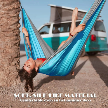 Lightweight Camping Hammock with Tree Straps for Hiking