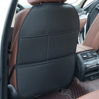 PU Leather Car Rear Seat Kick Pad Backrest Protection