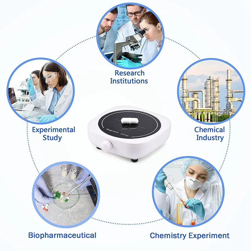 Mini Magnetic Lab Stirrer 4000RPM Portable Mixer Plate