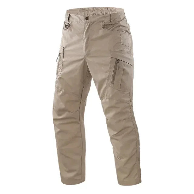 Men’s Waterproof Cargo Pants Multi-Pocket Training Trousers