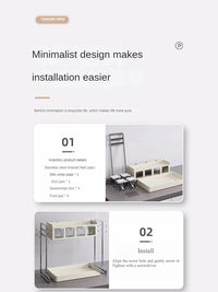 Multi-Functional Kitchen Seasoning & Storage Rack