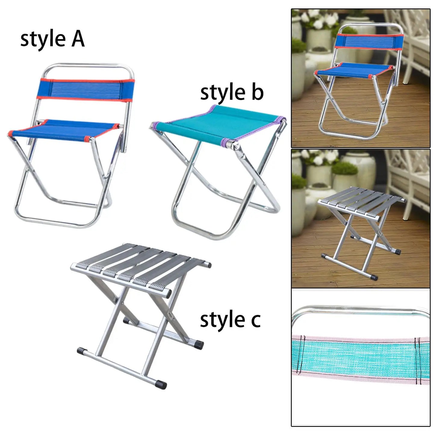 Portable Folding Camping Stool & Footrest for Outdoors