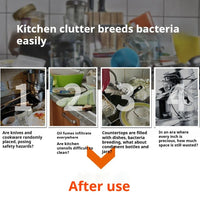 2-Layer Stainless Steel Kitchen Storage & Dish Rack