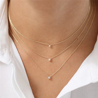 Canner 925 Silver Zircon Pendant Necklace Women’s Jewelry