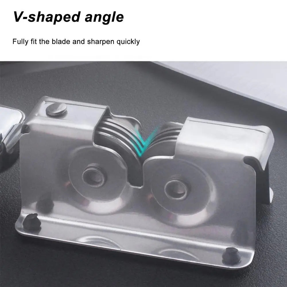 Portable Stainless Steel Kitchen Knife Sharpener Tool