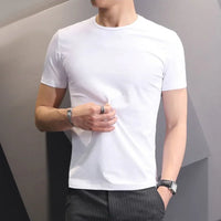 Men’s Casual O-Neck Solid Color T-Shirt