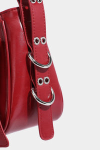 Spice Girl Rivet Bolsos Mujer Motorcycle Bow Bag Underarm Shoulder Bags American Style Sac Femme New Adjustable Strap Bolso