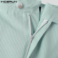 Men’s Striped Two-Piece Set