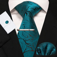 8cm Silk Men’s Tie Set with Pocket Square