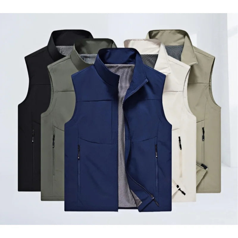 Men’s Winter Fleece Vest – Casual Warm Sleeveless Jacket