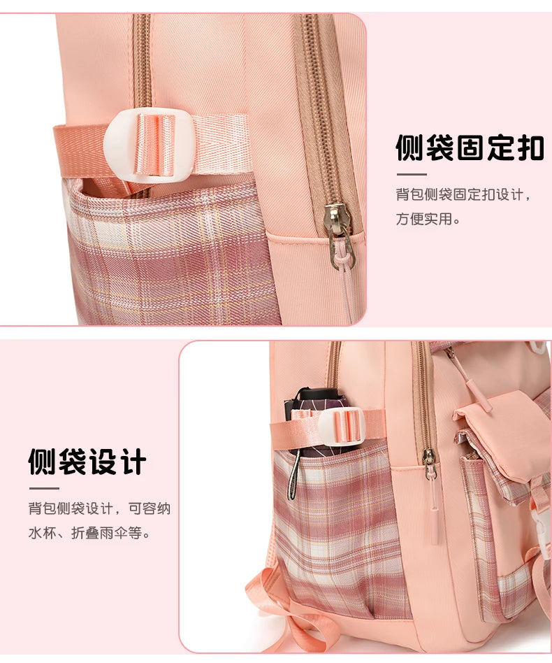 2025 New - Style Schoolbag for Primary School Girls, Suitable for Grades 1, 3 to 6, Child-Friendly, Load-Reducing and Spine