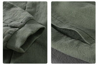 Men’s Cotton Linen Jacket – Casual Travel Stand Collar