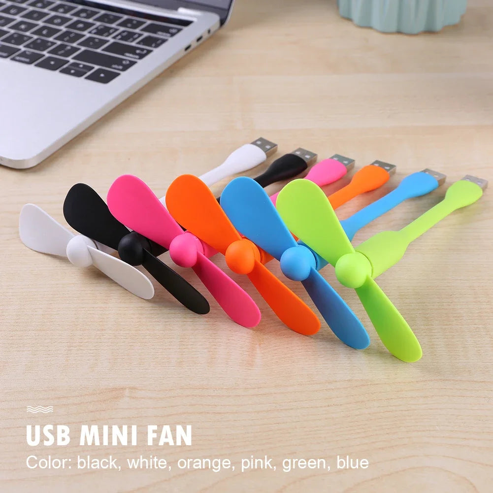 Mini USB Flexible Fan – Portable Cooling Fan for Laptop & Power Bank