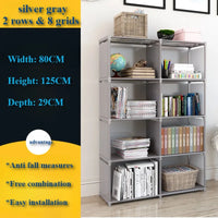 Multi-Layer Bookshelf Storage Rack for Living Room