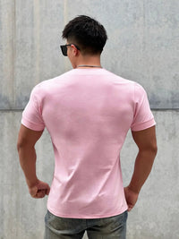 Men’s Slim Fit V-Neck T-Shirt – Summer Cotton Gym Tee