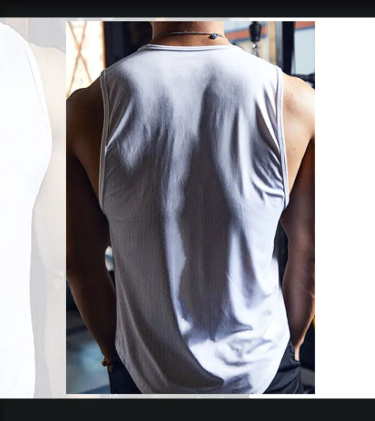 Men’s Summer Fitness Tank Top – Sleeveless Gym Vest