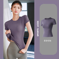 Women’s V-Neck Sports T-Shirt – Quick-Dry Activewear Top