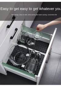 Adjustable Kitchen Sink Dish Drying & Storage Rack