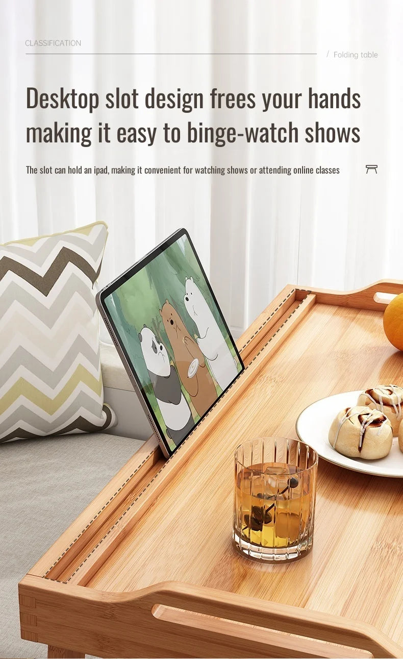 Square Folding Tea Table – Lightweight Tatami Floor Desk