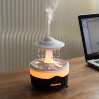 UFO Raindrop Remote Control Aroma Diffuser Electric Ultrasonic Air Humidifier Creative Water Drop Home Essential Oil Diffuser