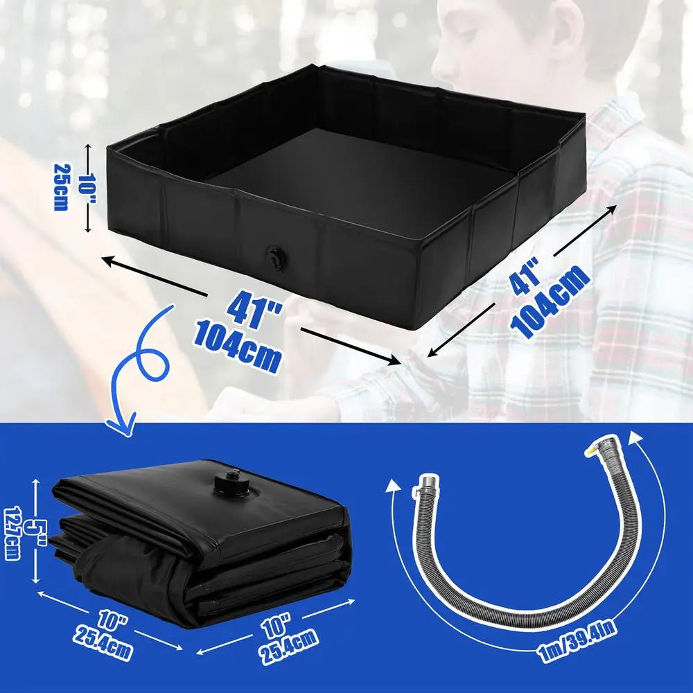 Portable Camping Shower Base with Drainage RV & Outdoor