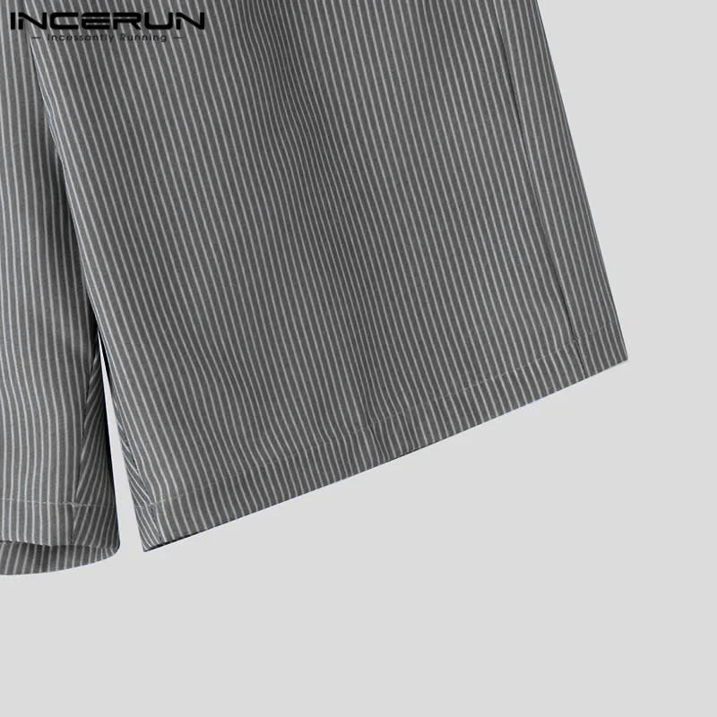 Men’s Striped Two-Piece Set