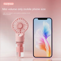 Mini USB Misting Fan – Portable Handheld Rechargeable Cooler