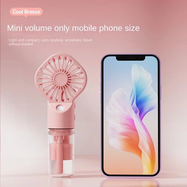 Mini USB Misting Fan – Portable Handheld Rechargeable Cooler