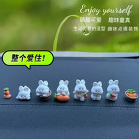 Cute Bunny Car Interior Accessory Console Decoration