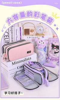 New School Supplies Back to School Essential Pencil Case, Large Capacity Stationery Organizer Student Stationery Box