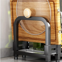 SOFT-Multi-Layer Stainless Steel Kitchen Storage Rack - Seasoning, Chopsticks, Knife & Jar Organizer For Household Use