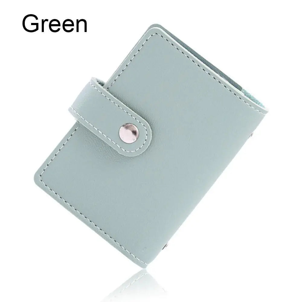 PU Leather Card Holder Wallet – 26 Slots RFID Blocking