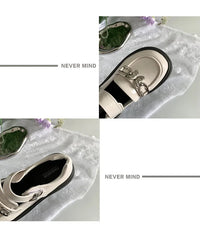 2025 Woman Elegant Shoes Spring New Fashion French Style Soft Non-slip Versatile Chic Butterfly Black Mary Jane Leather Shoes