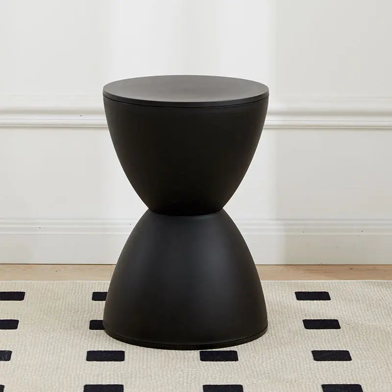 Nordic Round Ottoman Pouf – Living Room Coffee Side Table
