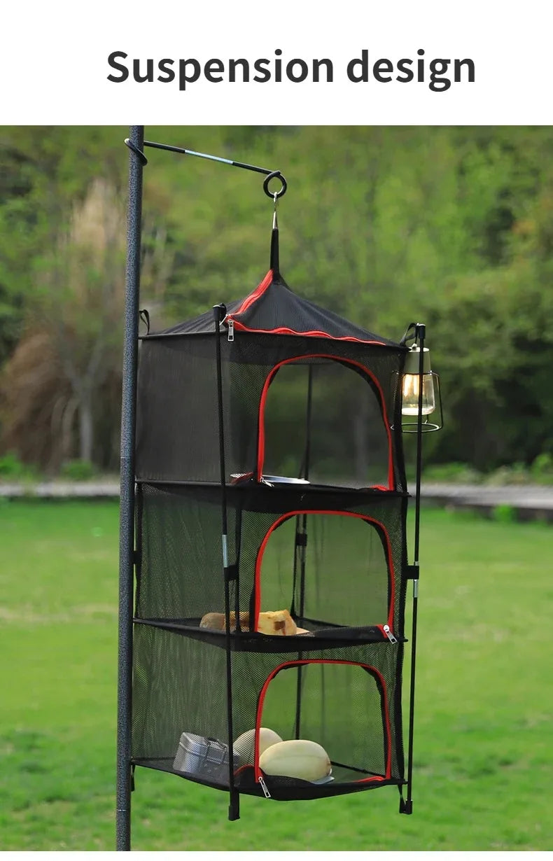 Portable Camping Cooking Net – Outdoor Drying Rack