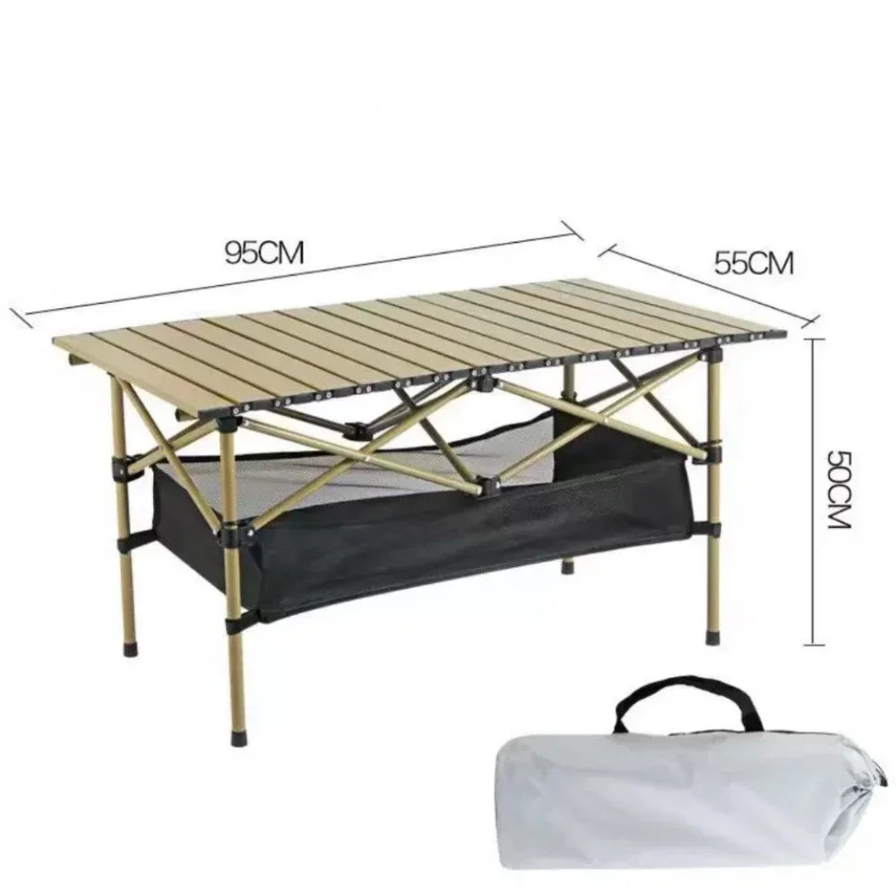 Portable Folding Camping Table for Outdoor BBQ & Picnic