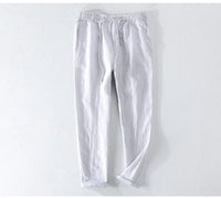 Men’s Linen Dress Pants Casual Loose Summer Trousers