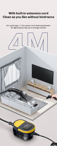 2500W Handheld Steam Cleaner – 1600ML High-Capacity Machine