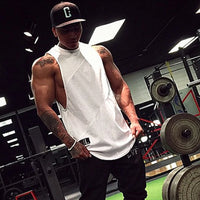 Men’s Gym Bodybuilding Tank Top Cotton Vest